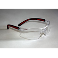 Two-Tone Safety Glasses w/Red Accent Stripe
